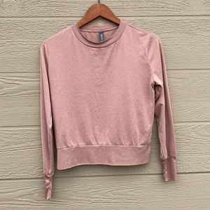 Vuori Daydream Crew size small long sleeve pink
